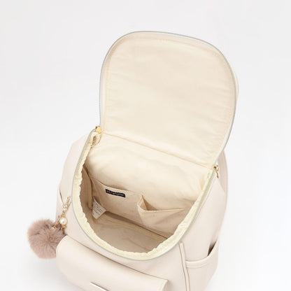 帶吊飾水桶型雙肩包