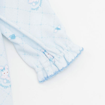 【BOX付】天使兔圖案2用連體衣&圍兜套裝