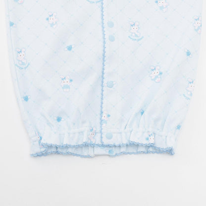 【BOX付】天使兔圖案2用連體衣&圍兜套裝