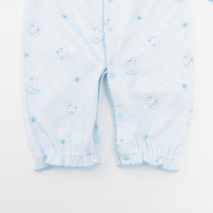 【BOX付】天使兔圖案2用連體衣&圍兜套裝