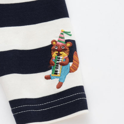 【コロボックル】條紋長袖T恤