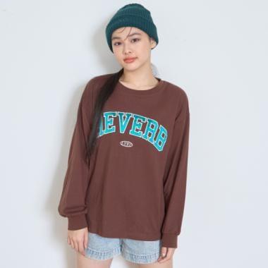 【GOODPRICE】【LTXC】標誌印花寬鬆長袖T恤