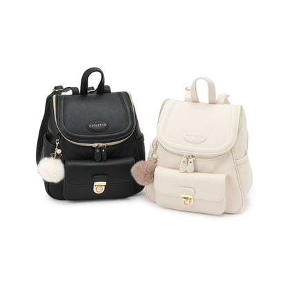 帶吊飾水桶型雙肩包