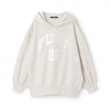 極光拼接長袖連帽衛衣