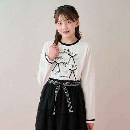 蝴蝶結&音符長袖T恤♪