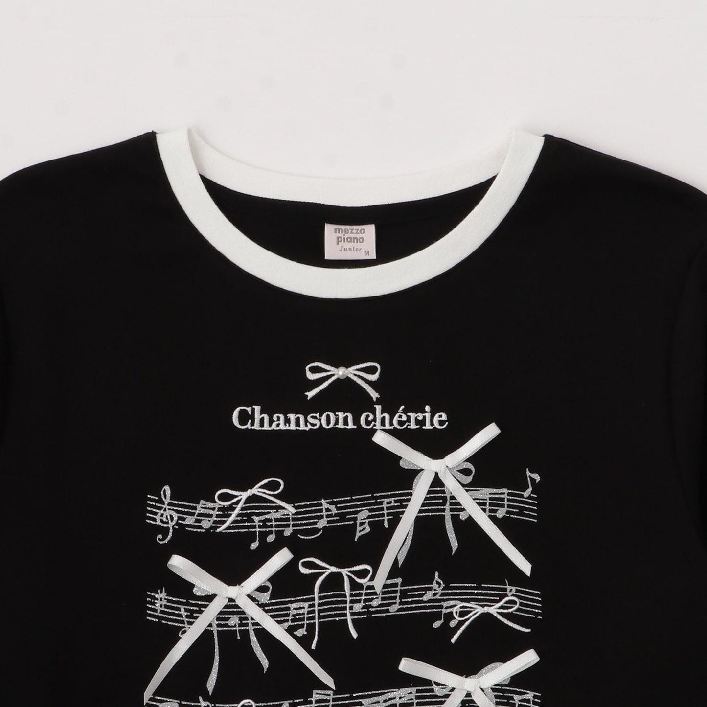 蝴蝶結&音符長袖T恤♪