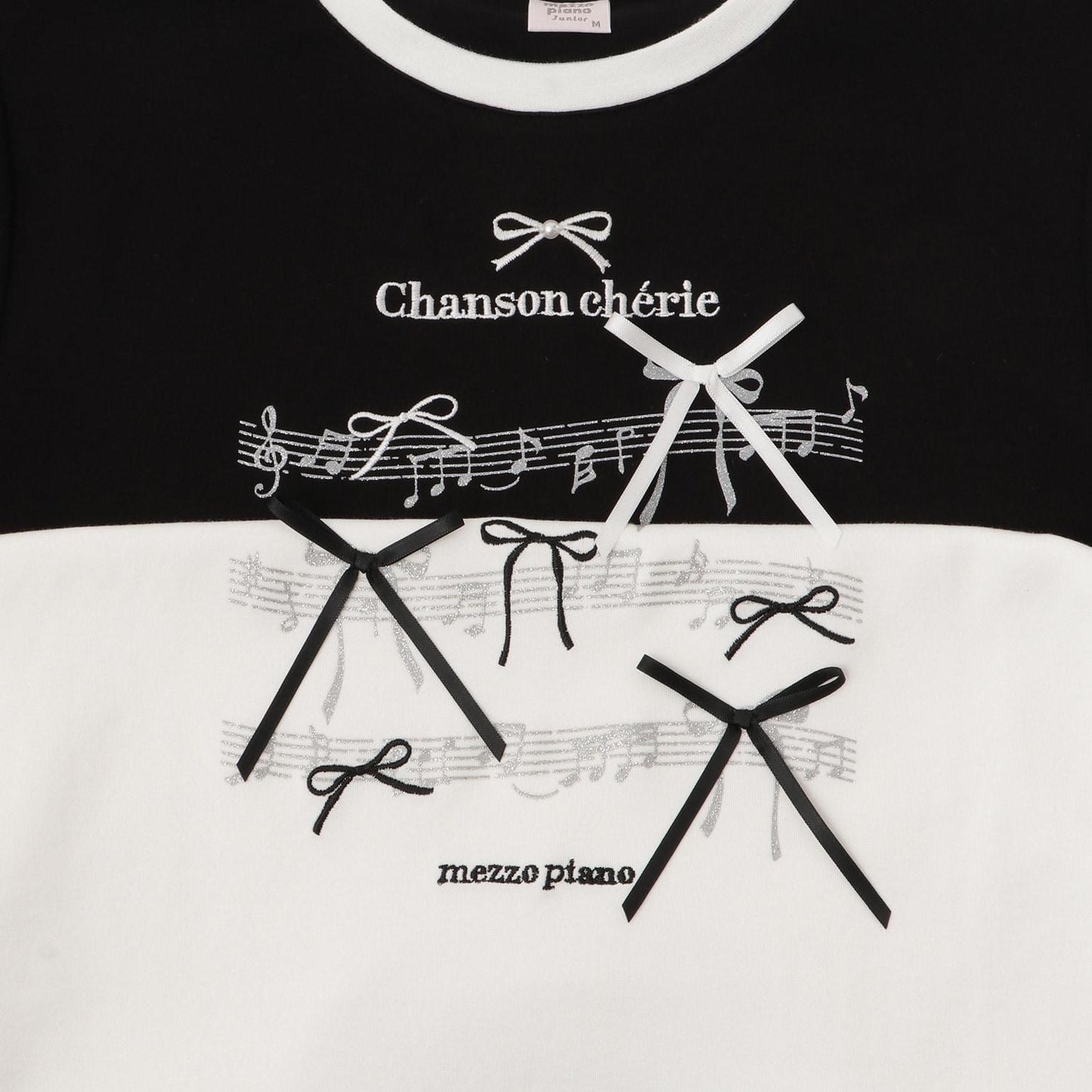 蝴蝶結&音符長袖T恤♪