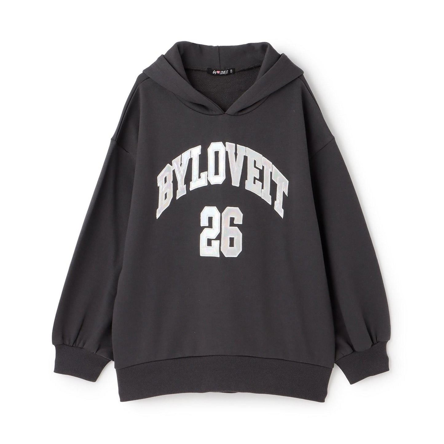 極光拼接長袖連帽衛衣