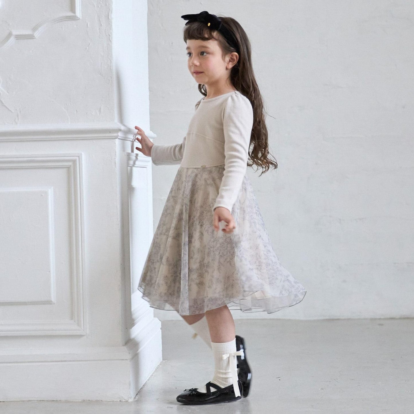 【リンク】荷葉邊網紗連衣裙