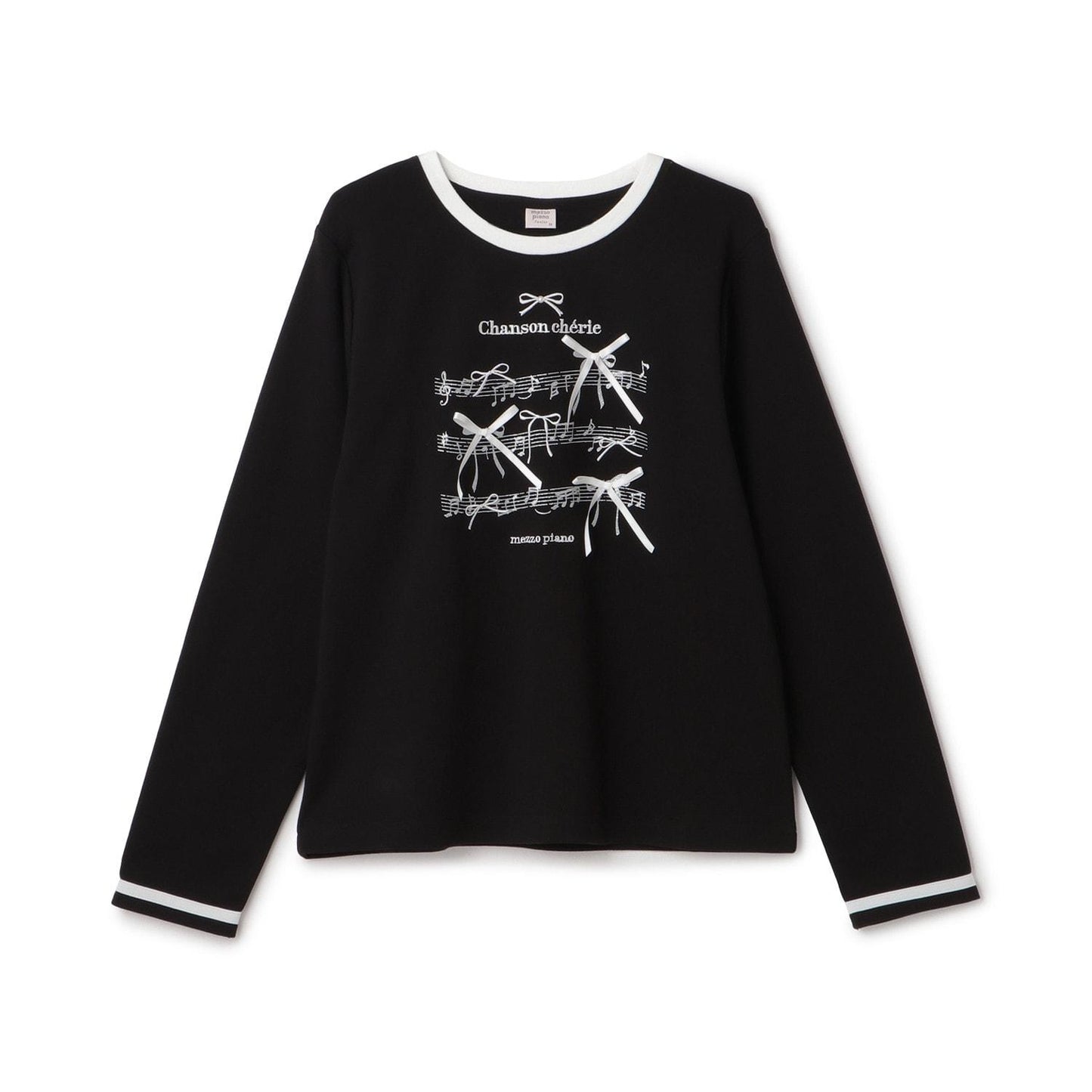 蝴蝶結&音符長袖T恤♪