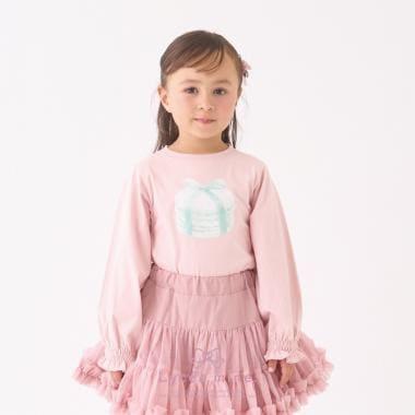 【Lycee mine 芭蕾系列】拼色印花上衣