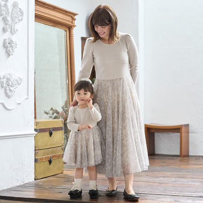 【リンク】荷葉邊網紗連衣裙