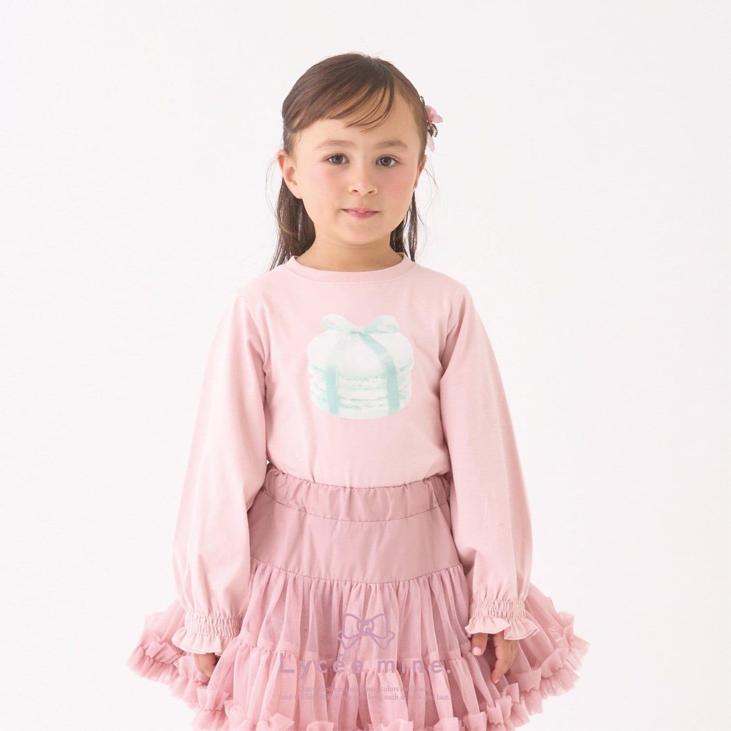 【Lycee mine 芭蕾系列】拼色印花上衣