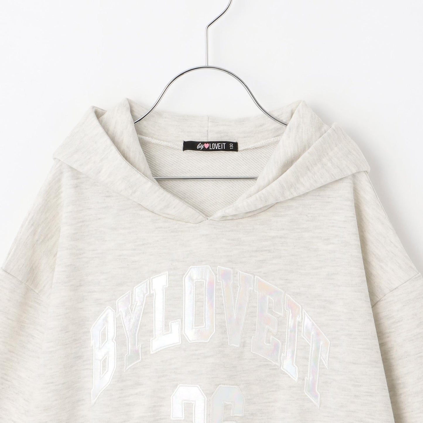 極光拼接長袖連帽衛衣