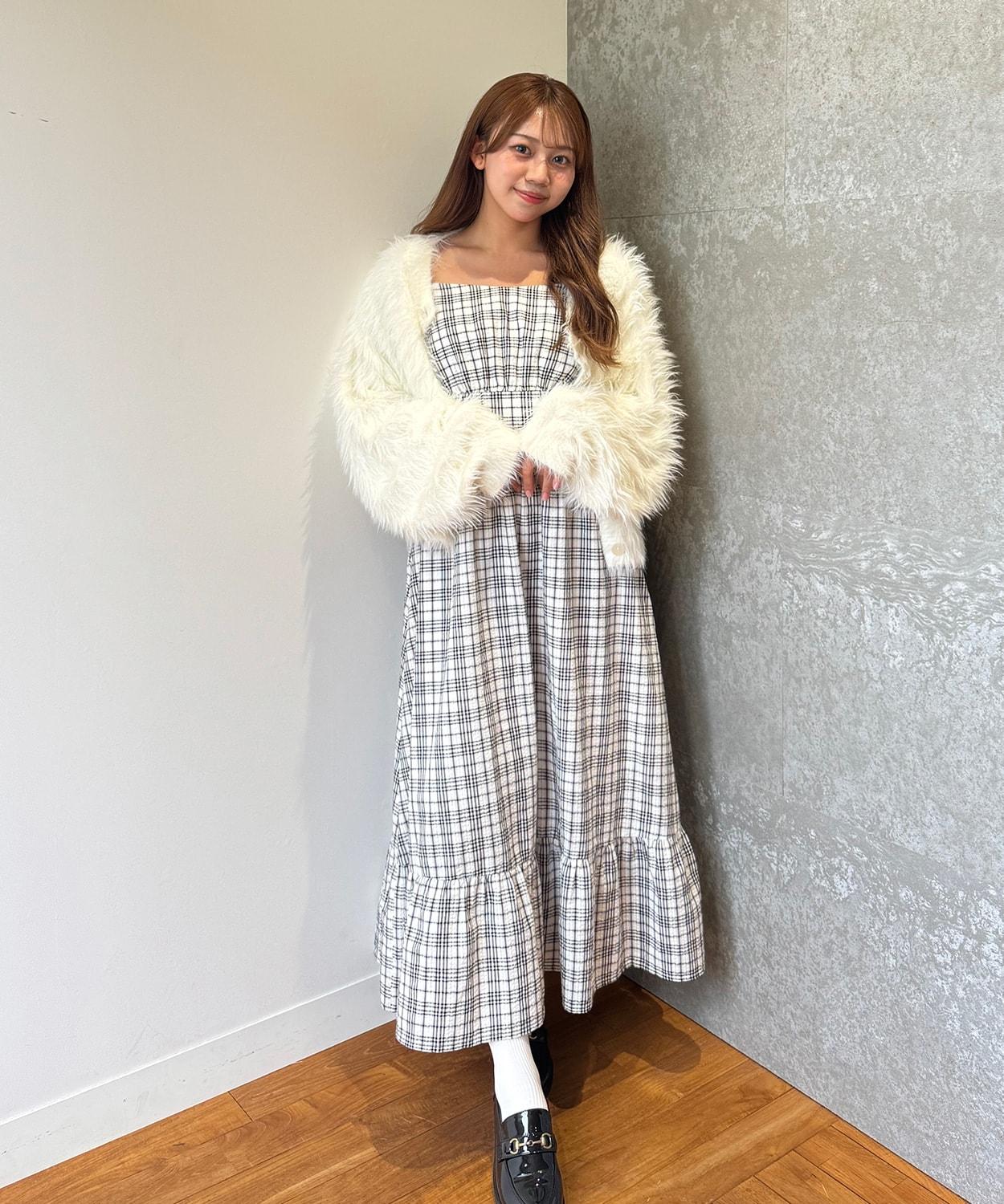 袖部褶皺連衣裙【韓國時尚】