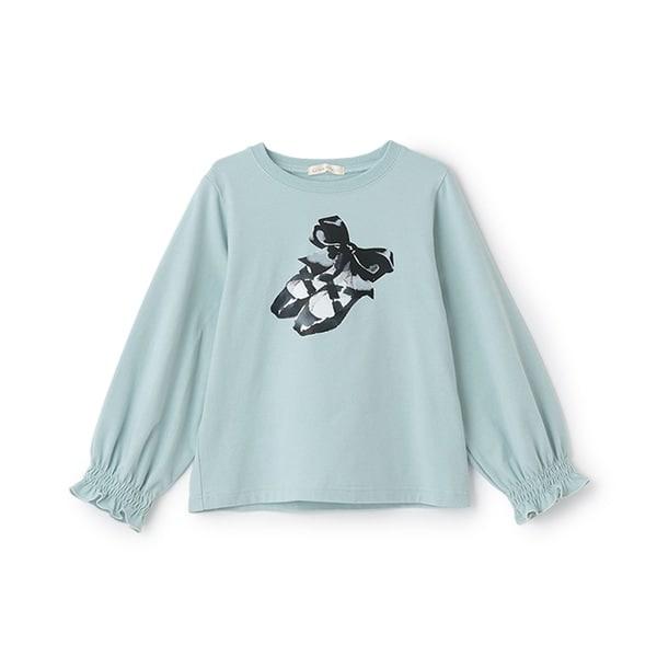 【Lycee mine 芭蕾系列】拼色印花上衣