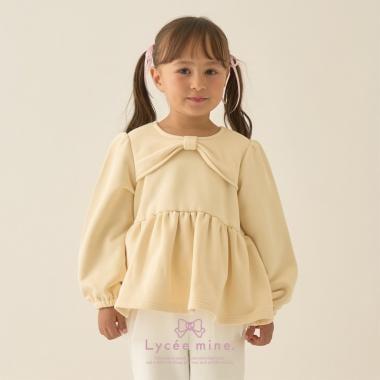【Lycee mine 芭蕾系列】蝴蝶結領荷葉邊上衣