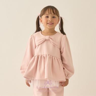 【Lycee mine 芭蕾系列】蝴蝶結領荷葉邊上衣