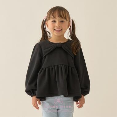 【Lycee mine 芭蕾系列】蝴蝶結領荷葉邊上衣