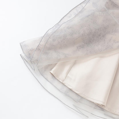 【リンク】荷葉邊網紗連衣裙