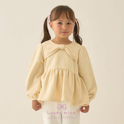 【Lycee mine 芭蕾系列】蝴蝶結領荷葉邊上衣
