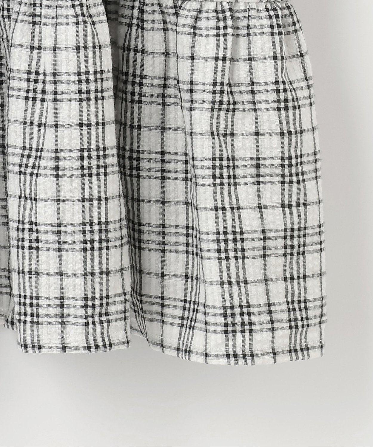 袖部褶皺連衣裙【韓國時尚】