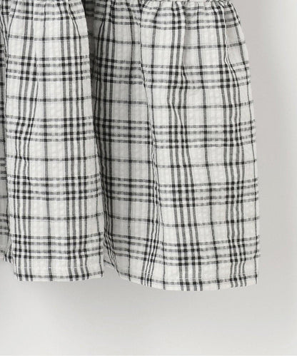 袖部褶皺連衣裙【韓國時尚】