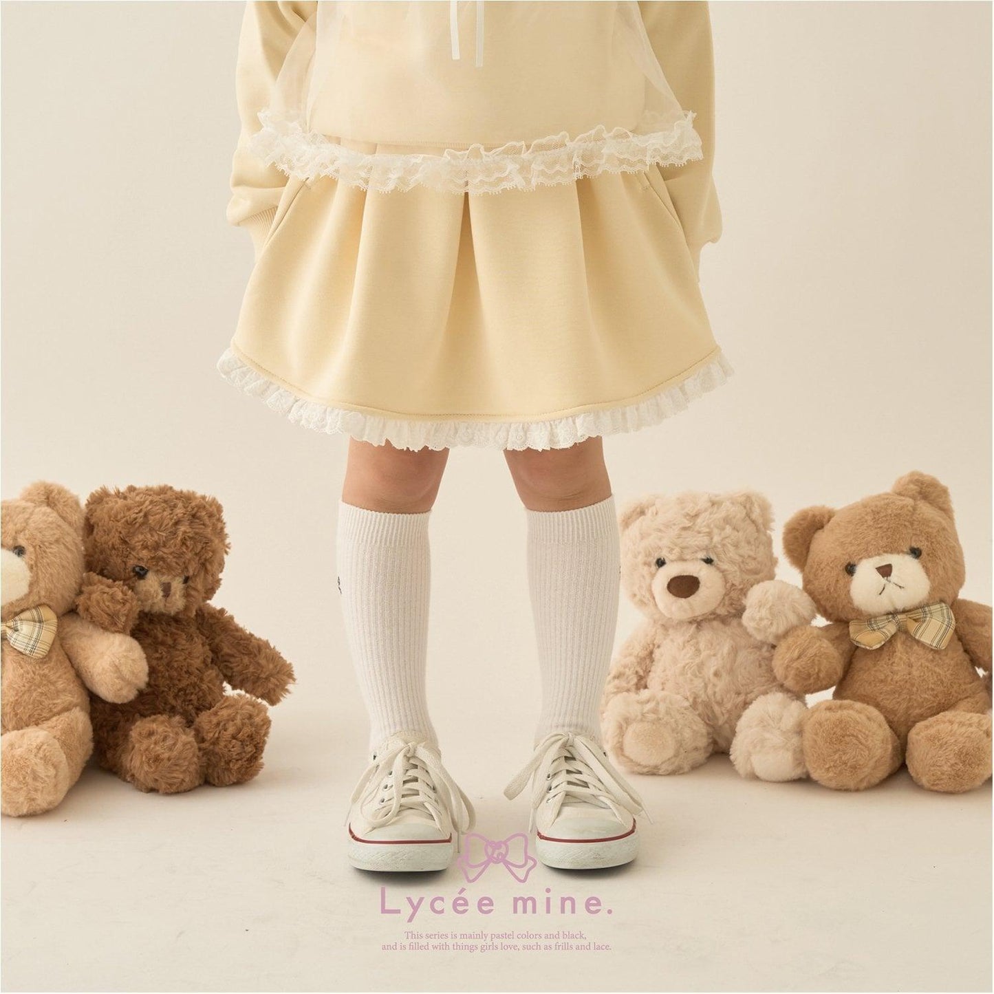 【Lycee mine 芭蕾系列】【可成套搭配】褶皺百褶裙（含安全褲）