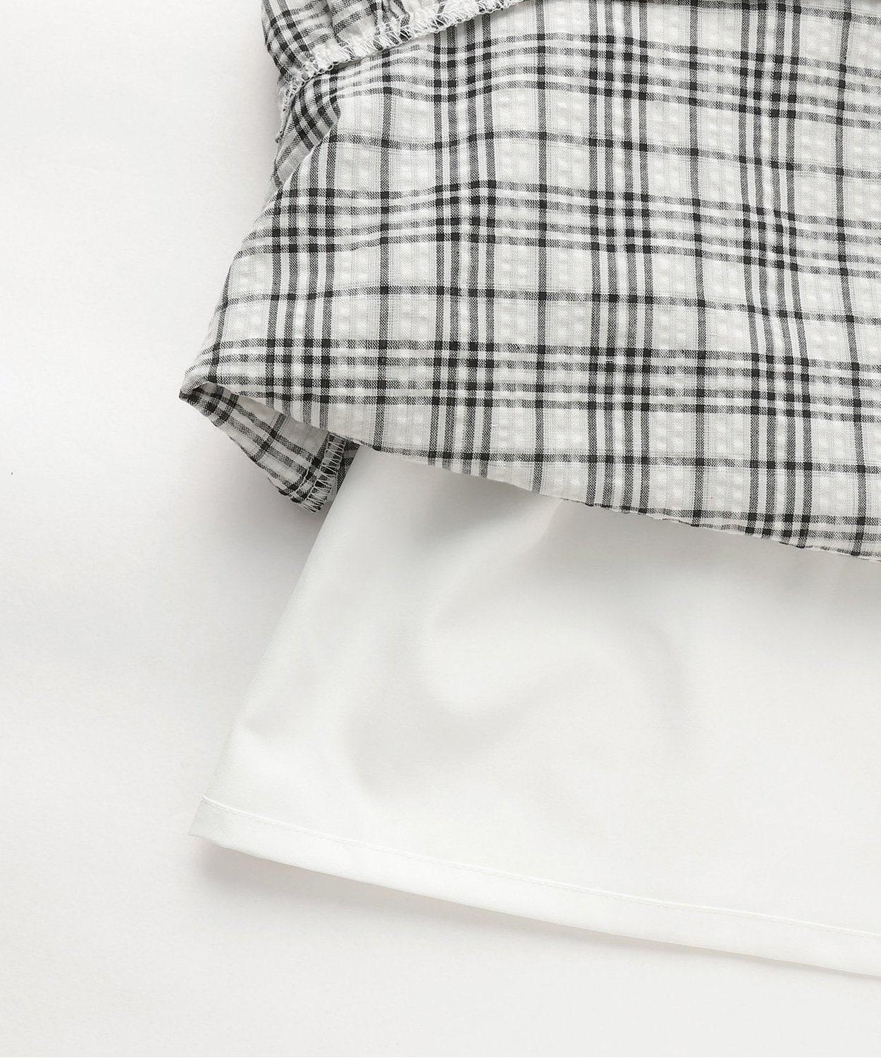 袖部褶皺連衣裙【韓國時尚】