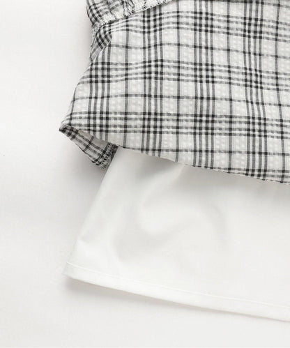 袖部褶皺連衣裙【韓國時尚】