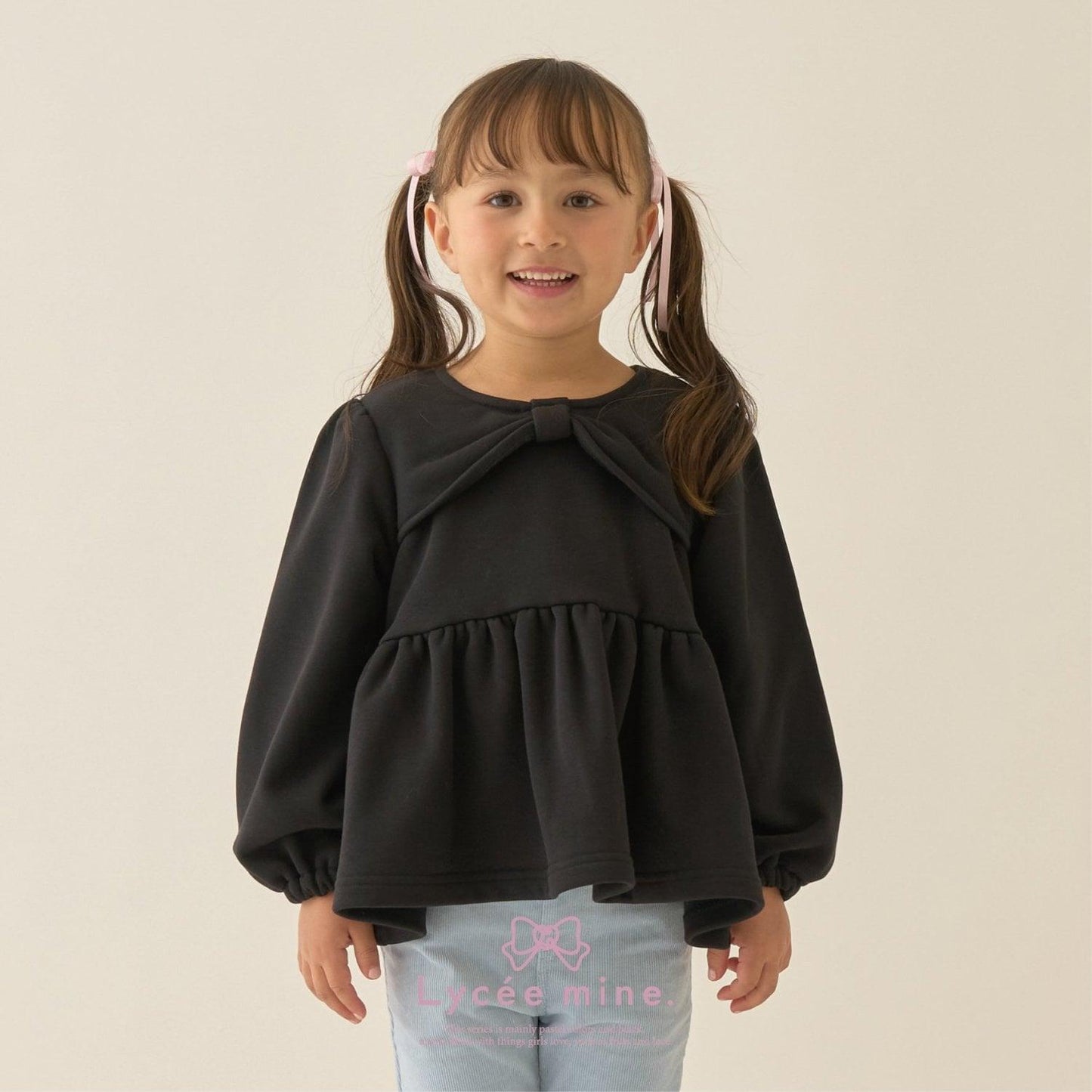 【Lycee mine 芭蕾系列】蝴蝶結領荷葉邊上衣