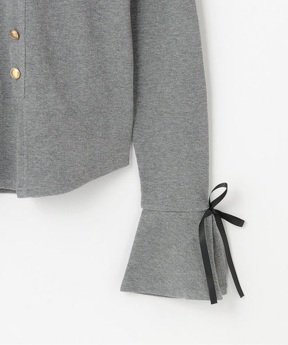 荷葉邊一字肩套頭衫【韓國時尚】