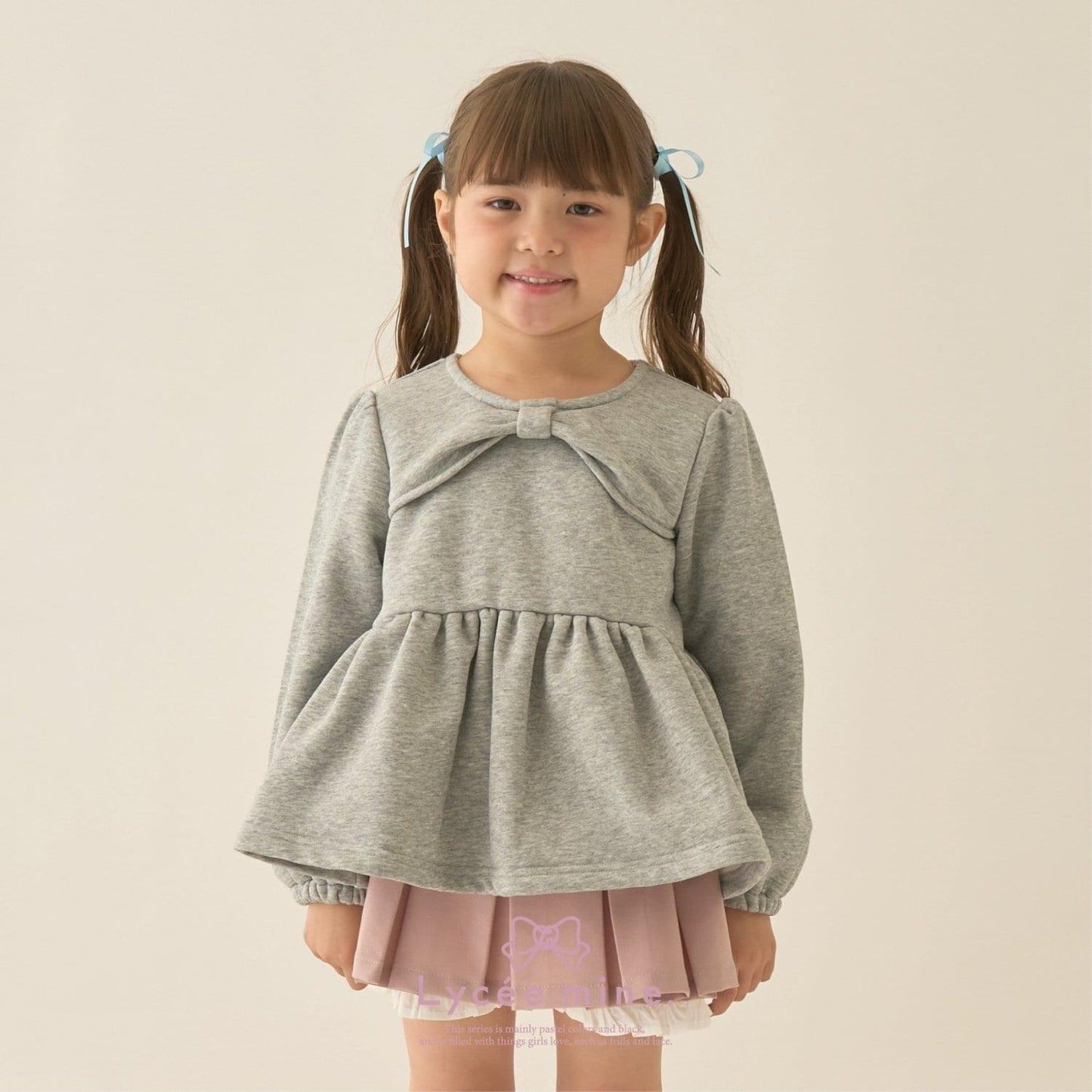 【Lycee mine 芭蕾系列】蝴蝶結領荷葉邊上衣