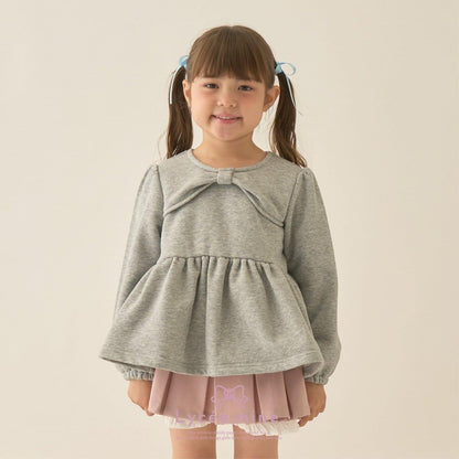 【Lycee mine 芭蕾系列】蝴蝶結領荷葉邊上衣