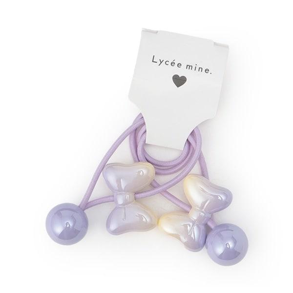 【Lycee mine 芭蕾系列】漸變色蝴蝶結髮繩2件套