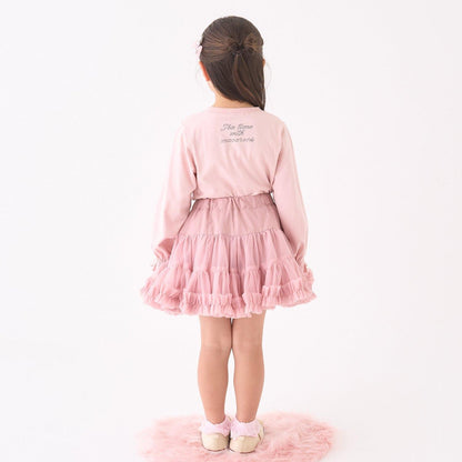 【Lycee mine 芭蕾系列】拼色印花上衣