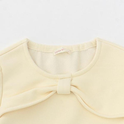 【Lycee mine 芭蕾系列】蝴蝶結領荷葉邊上衣