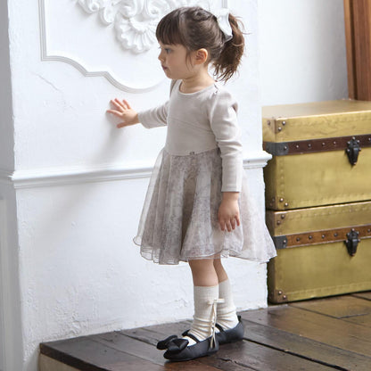 【リンク】荷葉邊網紗連衣裙