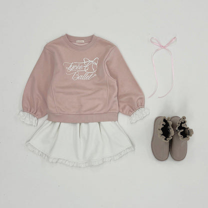 【Lycee mine 芭蕾系列】袖口蕾絲衛衣