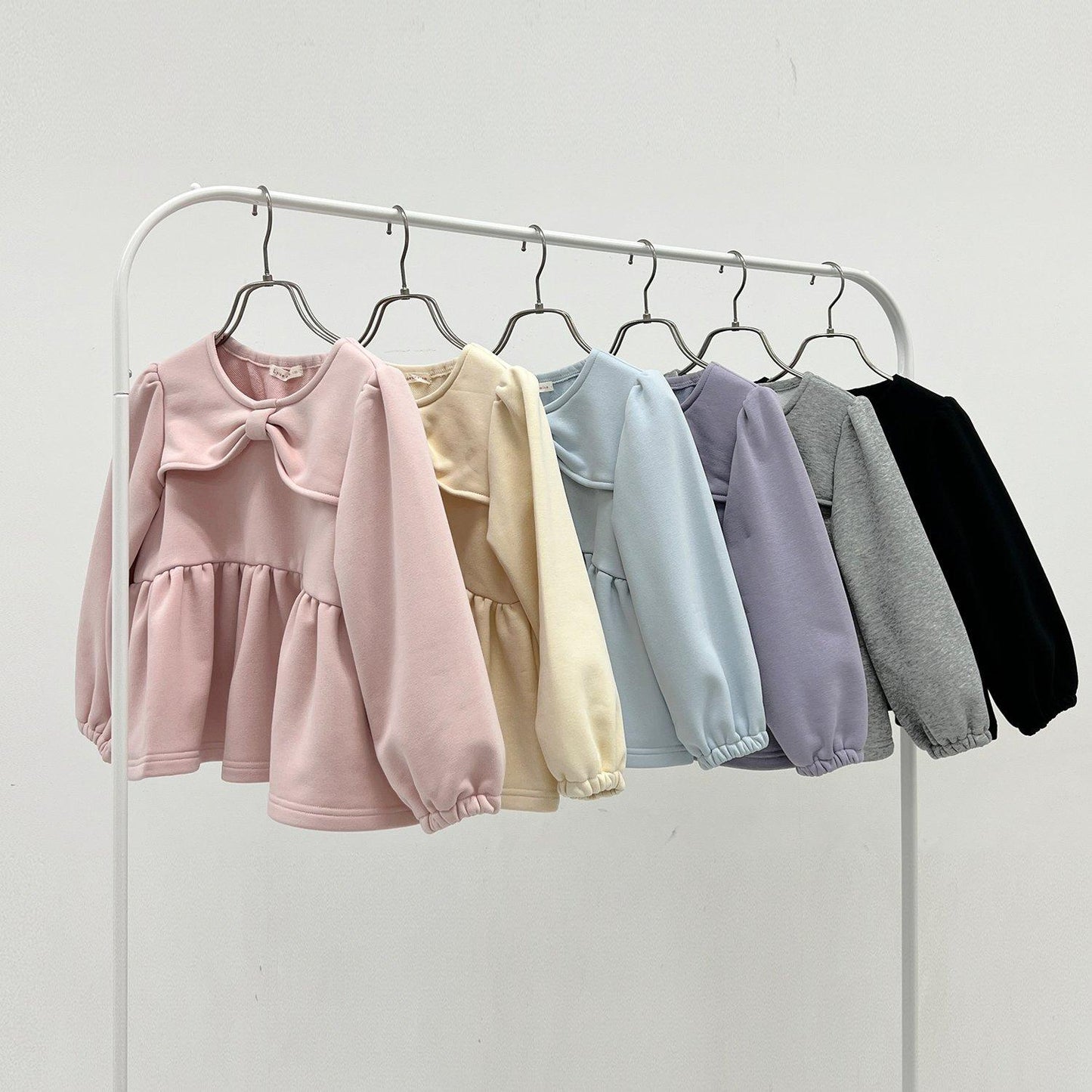 【Lycee mine 芭蕾系列】蝴蝶結領荷葉邊上衣