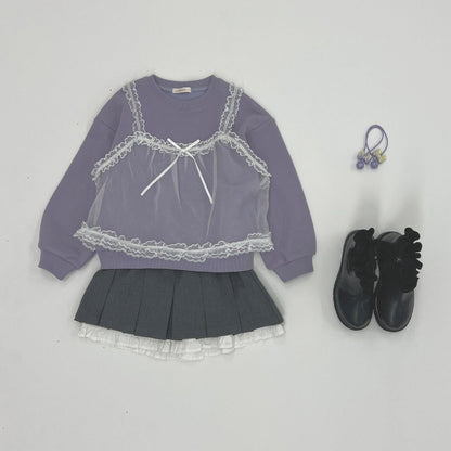 【Lycee mine 芭蕾系列】吊帶拼接衛衣