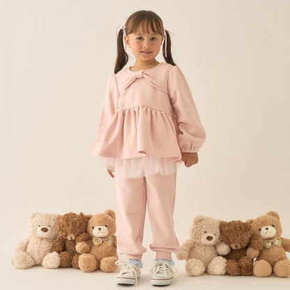 【Lycee mine 芭蕾系列】蝴蝶結領荷葉邊上衣