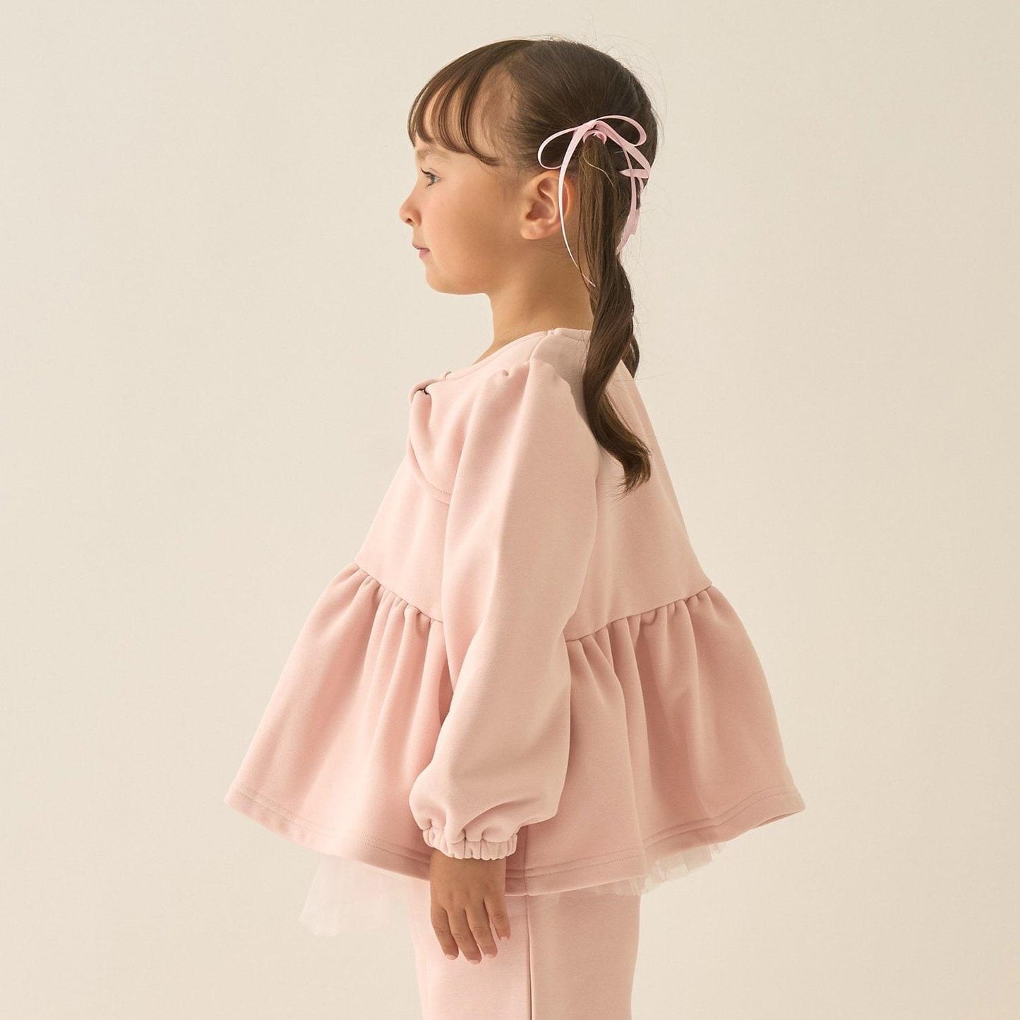 【Lycee mine 芭蕾系列】蝴蝶結領荷葉邊上衣