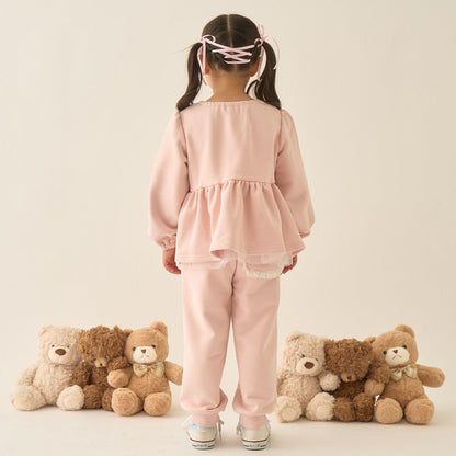 【Lycee mine 芭蕾系列】蝴蝶結領荷葉邊上衣