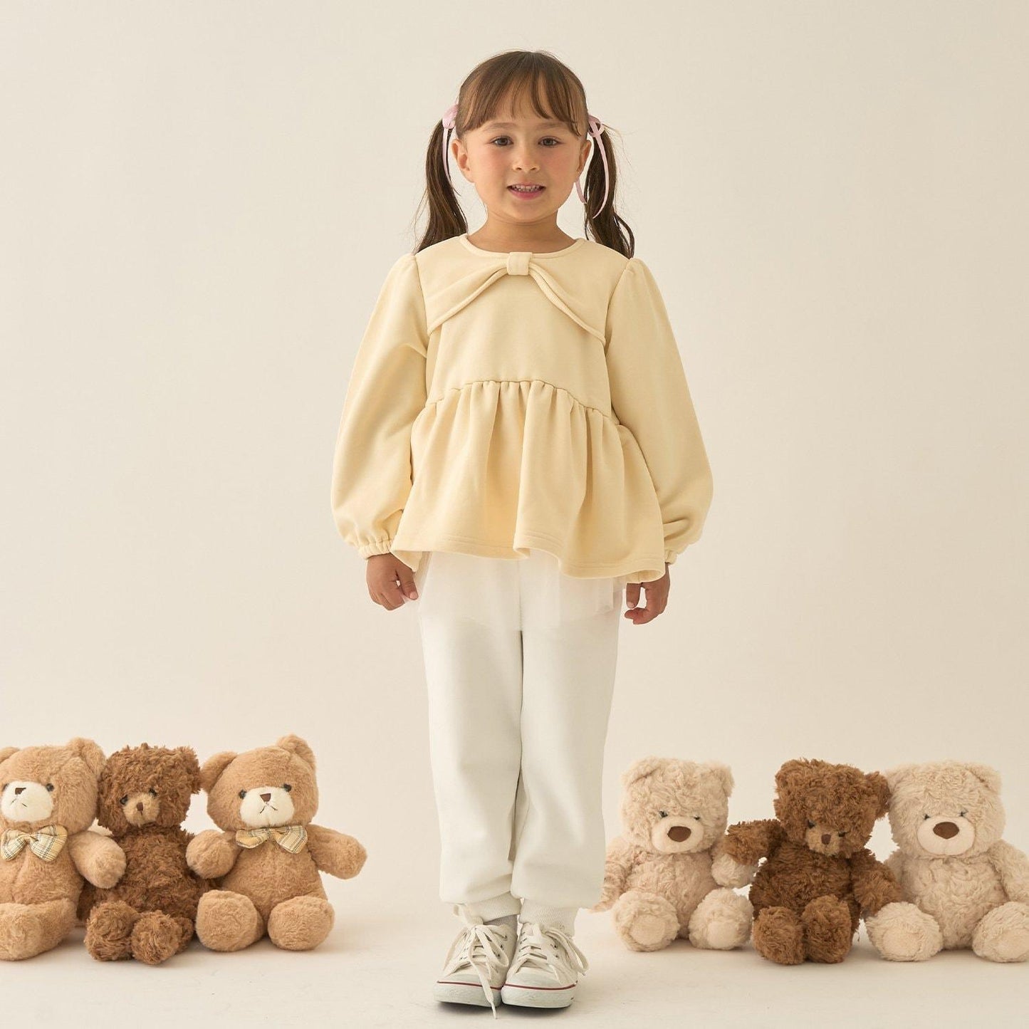 【Lycee mine 芭蕾系列】蝴蝶結領荷葉邊上衣