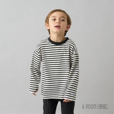 【日常標準服飾系列】寬鬆版型條紋長袖T恤