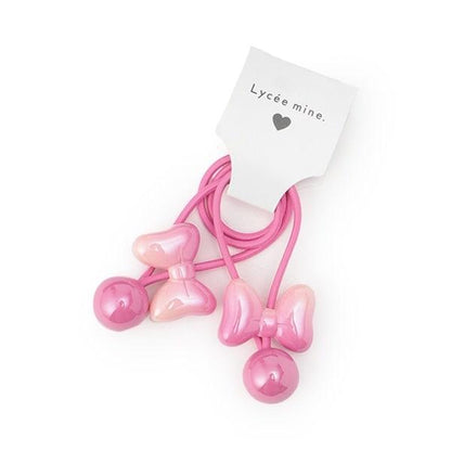 【Lycee mine 芭蕾系列】漸變色蝴蝶結髮繩2件套