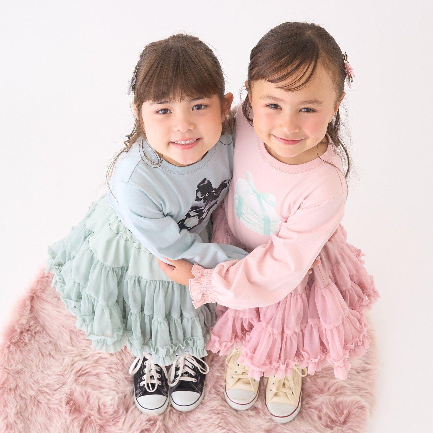 【Lycee mine 芭蕾系列】拼色印花上衣