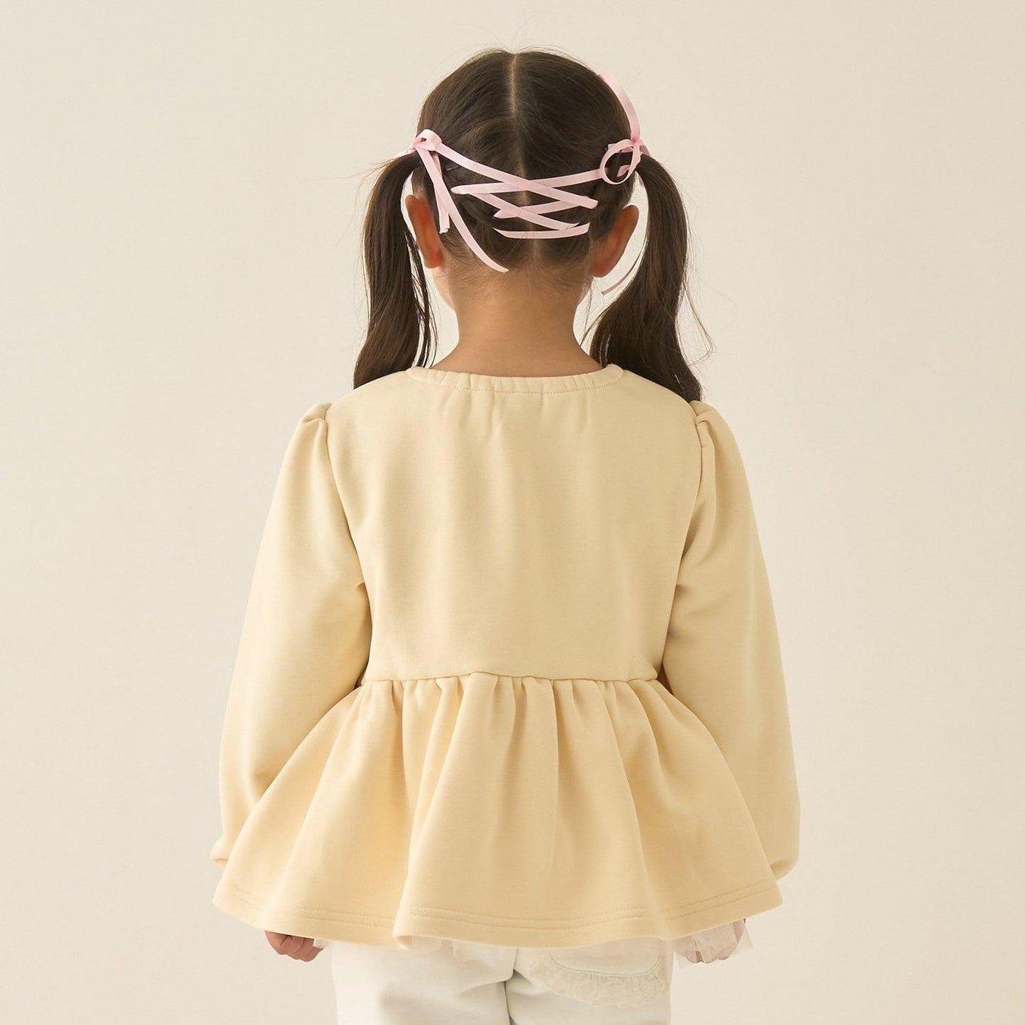 【Lycee mine 芭蕾系列】蝴蝶結領荷葉邊上衣