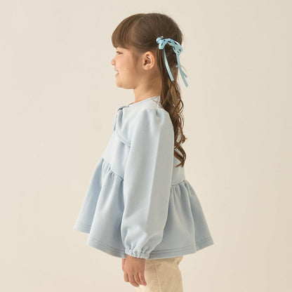 【Lycee mine 芭蕾系列】蝴蝶結領荷葉邊上衣